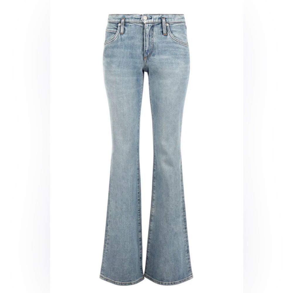 AG Jeans x Daily Blue Peace wide leg flare Denim jeans 26 or 30 NWT